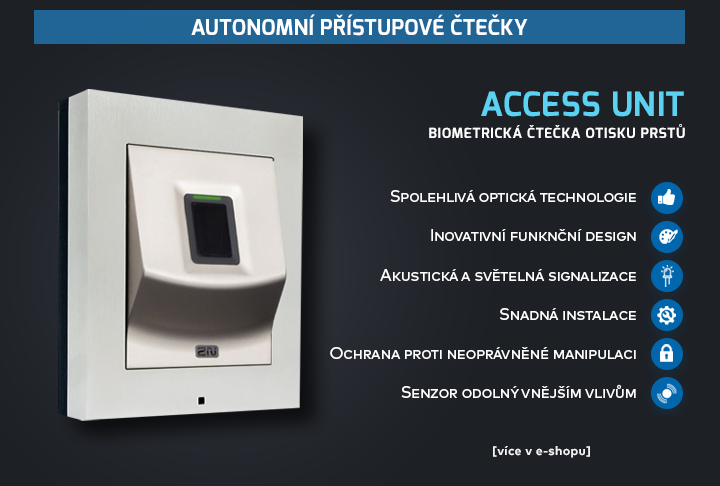 Access Unit Biometrická čtečka otisku prstů