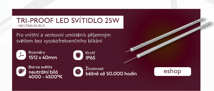 Tri-Proof LED svítidlo, 25W