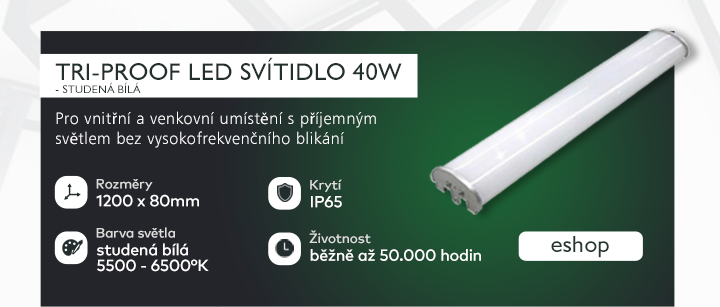 Tri-Proof LED svítidlo, 40W