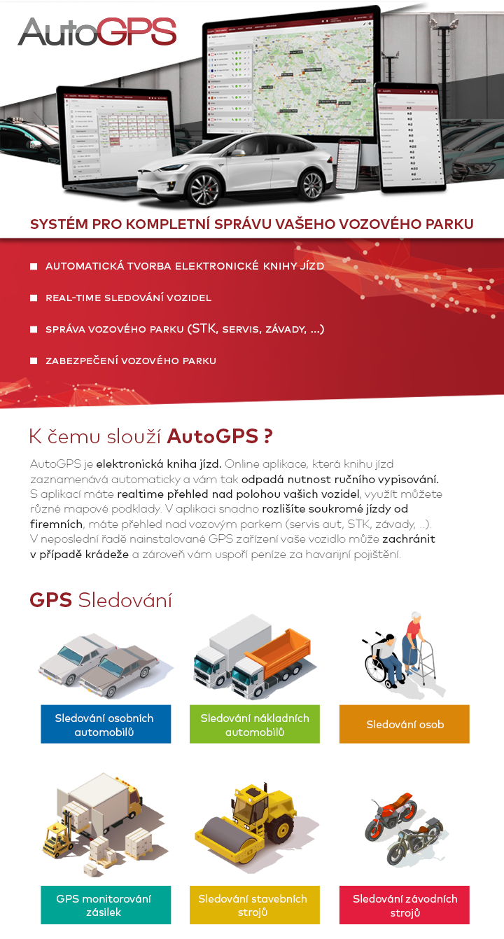 AutoGPS - správa vozového parku