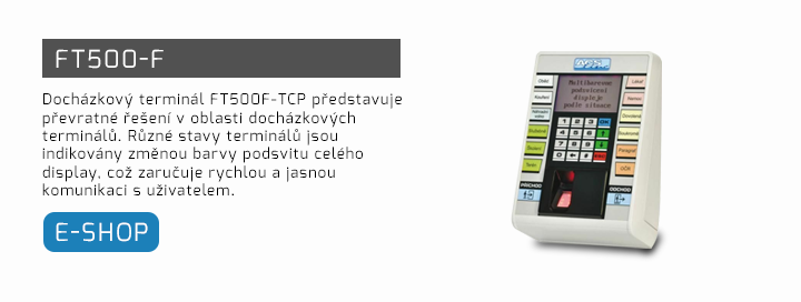 FT500-F docházkový terminál