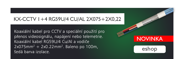 KX-CCTV 1+4 RG59U/4 Cu/Al 2x075+2x0,22