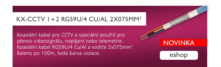 KX-CCTV 1+2 RG59U/4 Cu/Al 2x075mm2