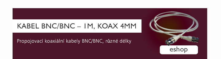 Kabel BNC/BNC – 1m, koax 4mm