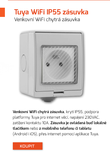 Venkovní WiFi chytrá zásuvka