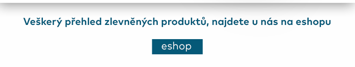 Veškerý přehled zlevněných produktů, najdete u nás na eshopu