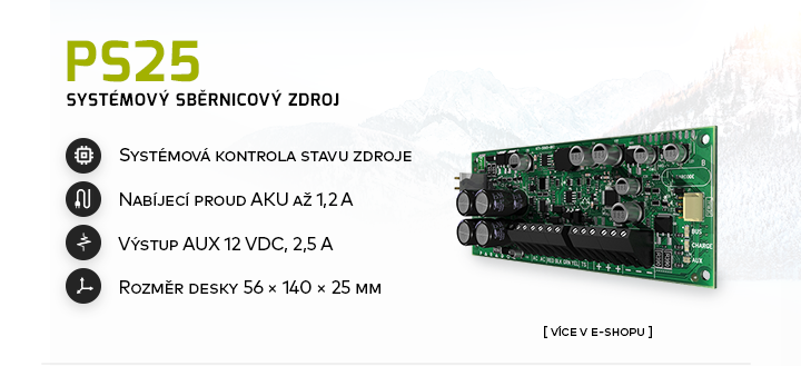 |  PS25 - systémový sběrnicový zdroj  |  