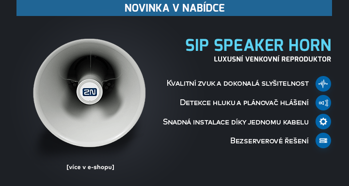 |  Luxusní venkovní reproduktor SIP Speaker Horn  |