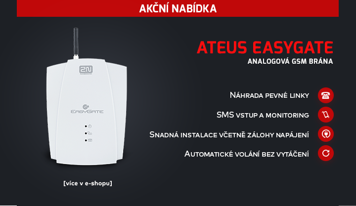 |  Analogová GSM brána Ateus EasyGate  |