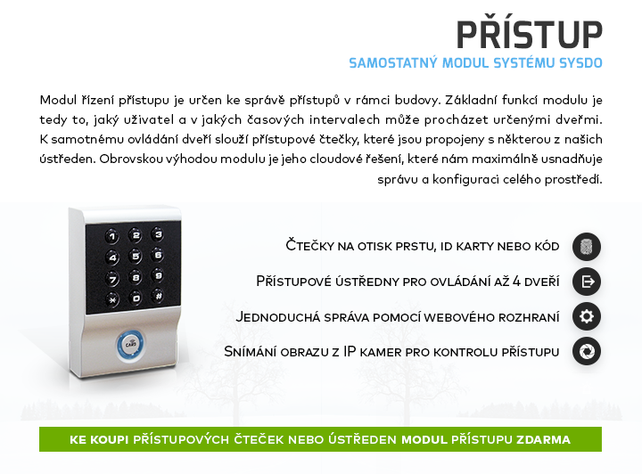 |  Modul řízení přístupu  |