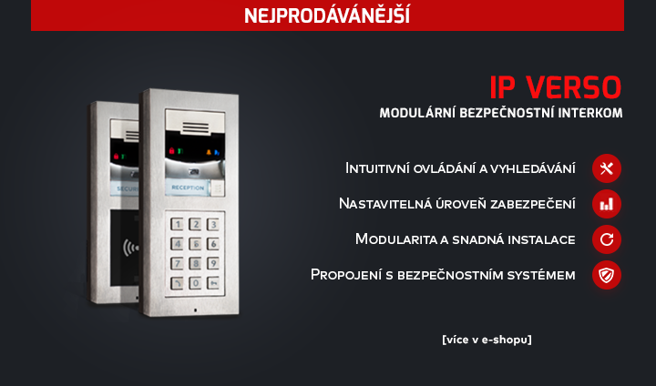|  Modulární bezpečnostní interkom IP Verso  |