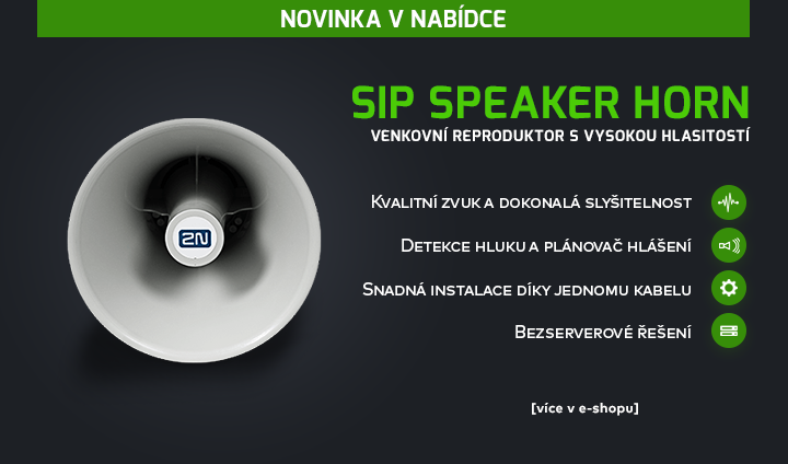 |  Luxusní venkovní reproduktor SIP Speaker Horn  |