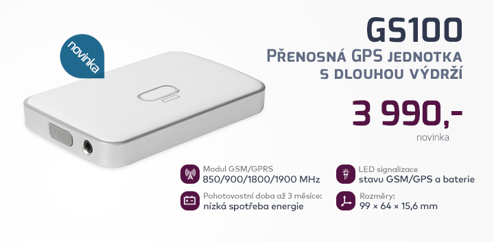 |  Přenosná GPS jednotka GS100  |