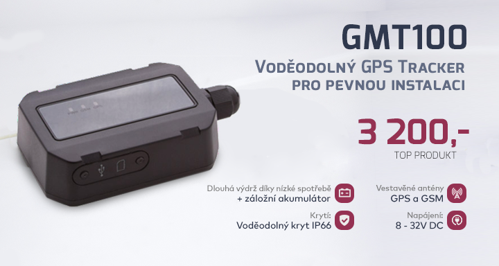 |  GPS tracker pro pevnou instalaci GMT100  |