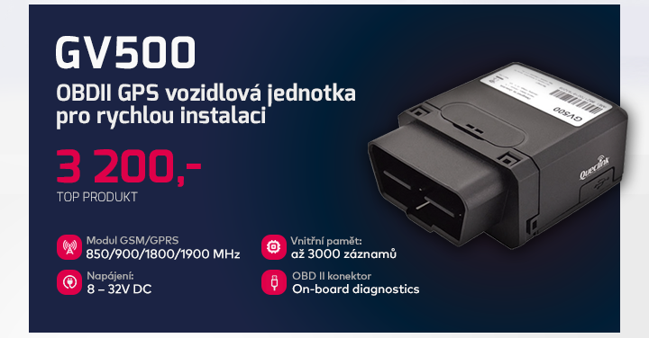 |  OBDII vozidlová jednotka GV500  |