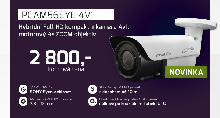 |  Hybridní Full HD kompaktní kamera PCAM56EYE 4v1  |