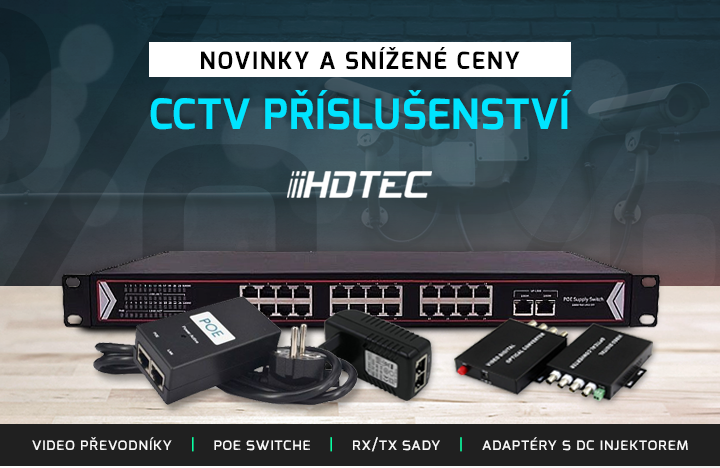 |  Novinky a snížené ceny CCTV příslušenství  |
