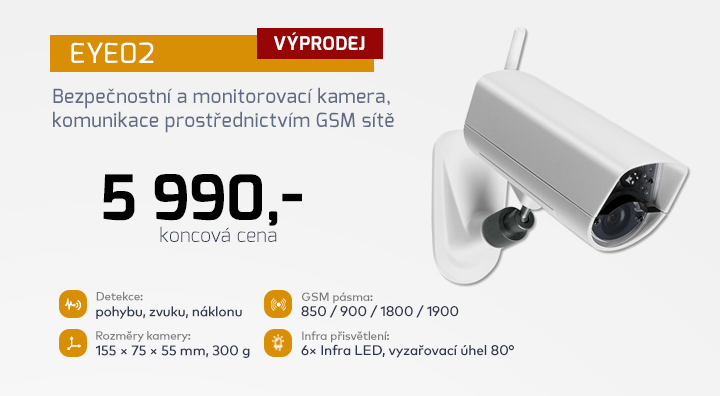 |  EYE02 - bezpečnostní a monitorovací kamera  |