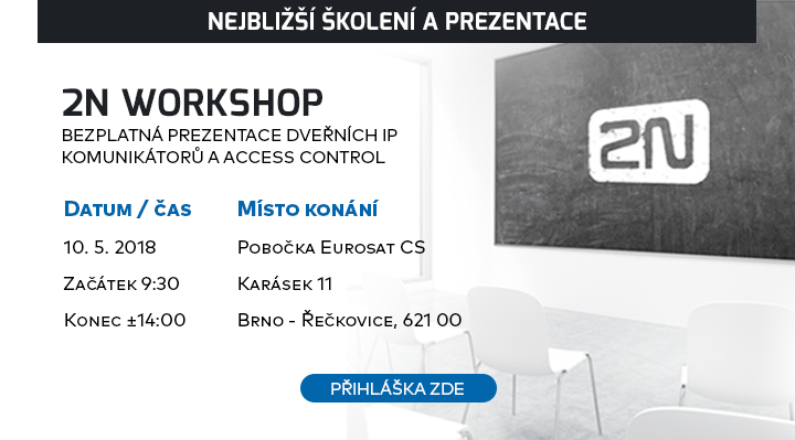 |  Nejbližší prezentace a školení |