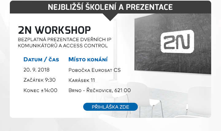 |  Nejbližší prezentace a školení |