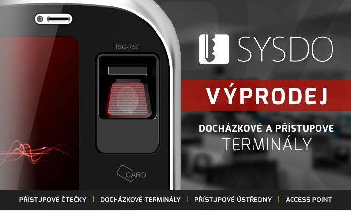 |  Výprodej docházkových a přístupových terminálů  |