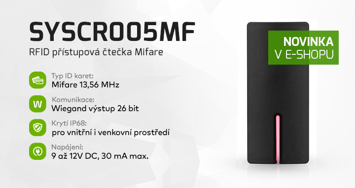 |  SYSCR005 přístupová čtečka  |
