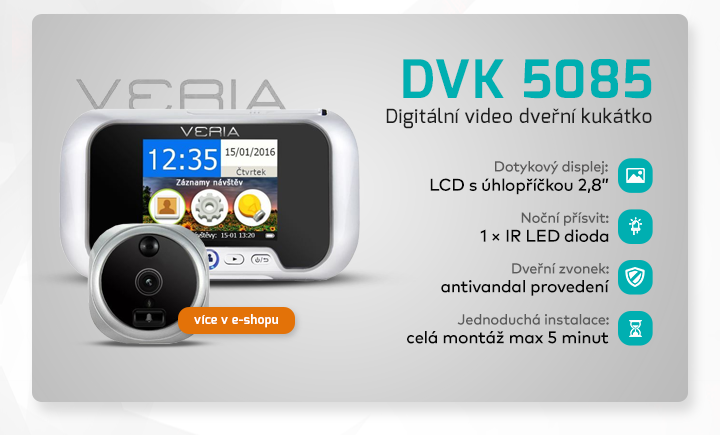 |  DVK 5085 - digitální dveřní kukátko  |
