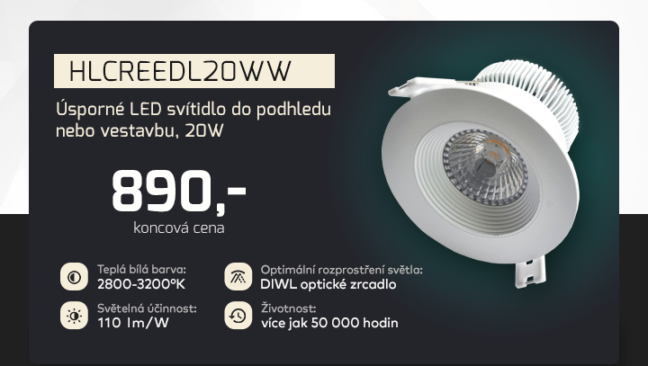 |  Úsporné LED svítidlo do podhledu  |