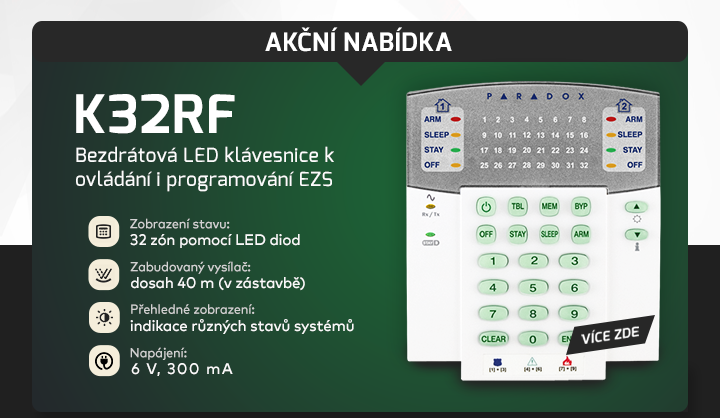 |  Akční nabídka na klávesnici K32RF  |