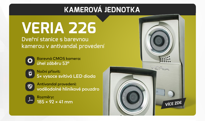 |  Kamerová jednotka Veria 226  |